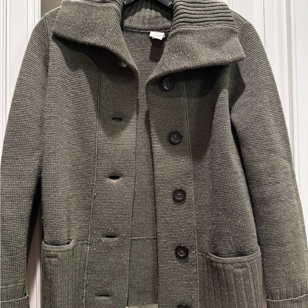 J.Crew 100% Merino Wool Shawl Collar Sweater Jacket – XS